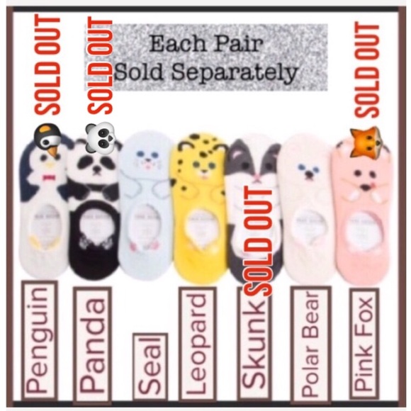 4/$15 No Show Socks - 3 ANIMAL PRINTS Remaining - Picture 7 of 7